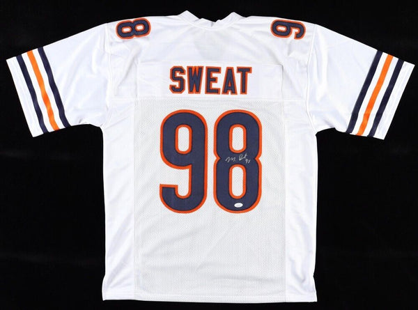 Montez Sweat Signed Chicago Bears White Jersey (JSA) 2019 1st Rd Pick Linebacker