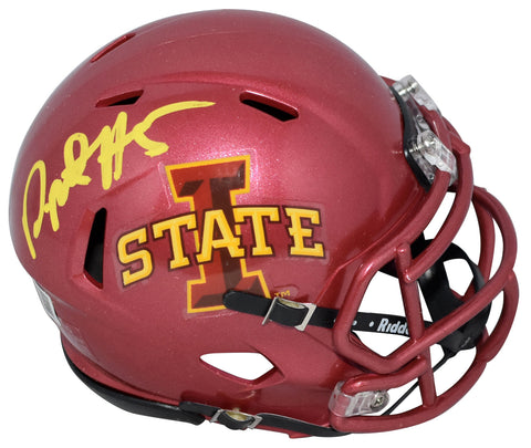 DAVID MONTGOMERY SIGNED IOWA STATE CYCLONES SPEED MINI HELMET BECKETT
