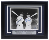 Mickey Mantle Joe DiMaggio Signed Framed Yankees 8x10 Baseball Photo BAS LOA