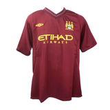 Carlos Tevez Signed Manchester City Away Soccer Jersey #32 with Beckett Witness