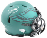 Darius Slay Autographed Eagles Rave Speed Mini Helmet- Beckett W Hologram *White