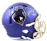 Ray Lewis Ed Reed Autographed Baltimore Ravens F/S Alt 24 Speed Helmet HOF-