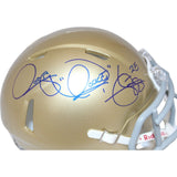 Rocket Ismail Autographed Notre Dame Fighting Irish Mini Helmet Beckett 43051