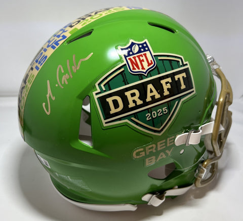 Packers MATTHEW GOLDEN Signed Full Size '25 DRAFT LOGO Authentic Helmet AUTO BAS