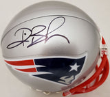 DEION BRANCH AUTOGRAPHED SIGNED PATRIOTS SILVER MINI HELMET BECKETT 193776