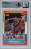 Adrian Dantley Signed 1986-87 Fleer #21 Trading Card w/HOF Beckett 10 Slab 42925