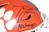 Trevor Lawrence Signed Clemson Tigers Authentic Speed Flex Helmet FAN 31600
