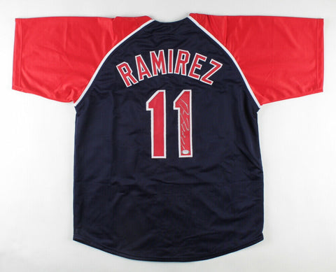 Jose Ramirez Signed Cleveland Indians Jersey (PSA Holo) 2xAll Star 3rd Baseman