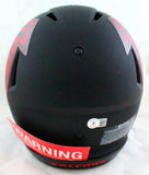 Deion Sanders Signed Atlanta Falcons F/S Eclipse Speed Authentic Helmet-BAW Holo