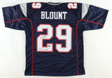 LeGarrette Blount Signed New England Patriots Jersey Inscribd 2xSB Champ/Beckett
