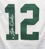 Lynn Dickey Autographed/Signed Pro Style XL White Jersey Beckett 41020