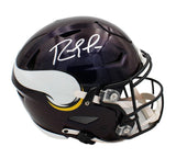 Randy Moss Signed Minnesota Vikings Custom Speed Flex Auth Purple Gloss Helmet