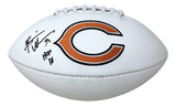 Brian Urlacher Signed Chicago Bears Logo Football HOF 18 BAS