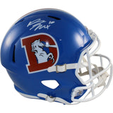 Bo Nix Autographed/Signed Denver Broncos F/S TB Helmet Beckett Witness 55112