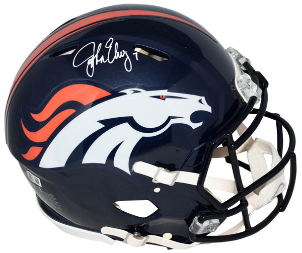 JOHN ELWAY AUTOGRAPHED DENVER BRONCOS AUTHENTIC SPEED HELMET BECKETT