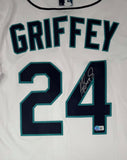 Ken Griffey Jr Autographed Seattle Mariners Majestic Retirement Jersey Beckett