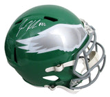 Jason Kelce Signed/Inscr Kelly Full Size Replica Eagles Helmet PSA/DNA 208038