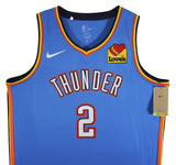 Thunder Shai Gilgeous-Alexander Signed Blue Nike Icon Edition Jersey PSA/DNA