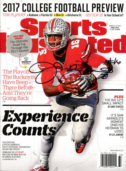 J.T. Barrett Autographed/Signed 8/14/2017 Sports Illustrated Magazine JSA 37734