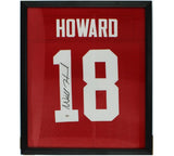 Will Howard Signed Framed Ohio Red Jersey