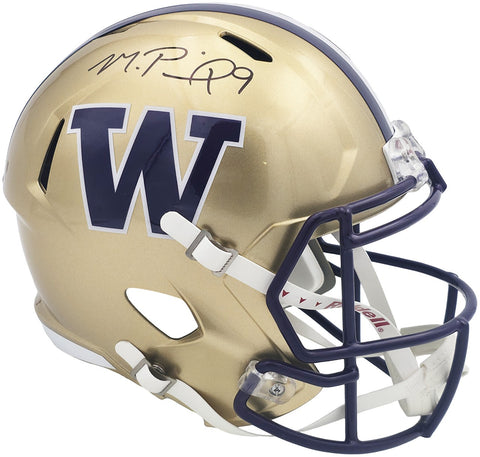 MICHAEL PENIX JR. AUTOGRAPHED WASHINGTON GOLD FULL SIZE HELMET BECKETT 242565