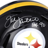 Jack Lambert Pittsburgh Steelers Signed Riddell Speed Replica Helmet w/HOF Insc