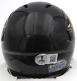 Travis Etienne Autographed Jaguars Black Speed Mini Helmet Beckett QR #1W453952