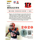 Tee Higgins Autographed Panini Chronicles 21 Who Dey Trading Card Beckett 48908
