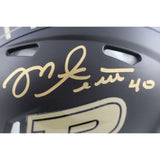 Mike Alstott Autographed/Signed Purdue Boilermakers Mini Helmet Beckett 49107