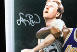 Larry Bird/Magic Johnson Autographed 16x20 Photo Lighted Shadowbox Beckett COA