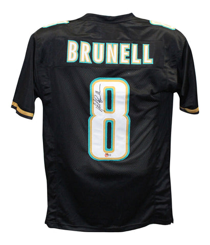 Mark Brunell Autographed/Signed Pro Style Black Jersey Beckett 40261