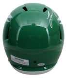 Lane Johnson Signed Kelly Full Size Speed Replica Helmet Eagles PSA/DNA 193551
