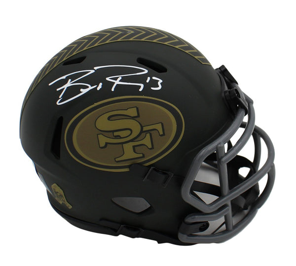 Brock Purdy San Francisco 49ers Speed Salute to Service 4 NFL Mini Helmet