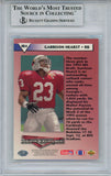 Garrison Hearst Autographed 1993 Upper Deck Rookie Card Beckett Slab 36305