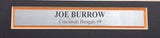 Bengals Joe Burrow Autographed Framed Black Nike Jersey Fanatics Holo LG20406835