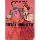 Ohio State Buckeyes vs Oregon Ducks 11/18/1961 Dad's Day Gameday Magazine 59317