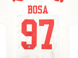 San Francisco 49ers Nick Bosa Autographed Signed White Jersey Beckett Wit