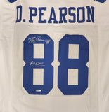 Cowboys Drew Pearson Autographed White Jersey "ROH 2011" TriStar Holo #7807293