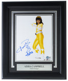 Aisha Campbell Yellow Ranger Signed Framed 8x10 Power Rangers Photo BAS BD60638