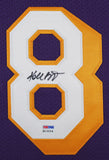 Lakers Kobe Bryant Signed Purple M&N 1996-97 HWC Framed Jersey PSA #B13204