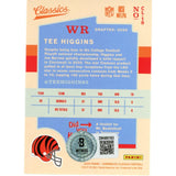 Tee Higgins Autographed Panini Classics Who Dey Trading Card Beckett 48938
