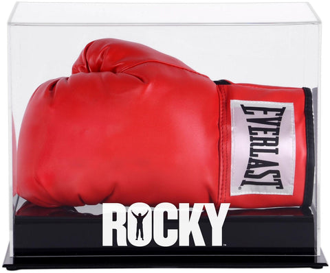 Rocky Logo Single Boxing Glove Horizantal Display Case