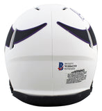 Vikings Randy Moss Authentic Signed Lunar Speed Mini Helmet BAS Witnessed
