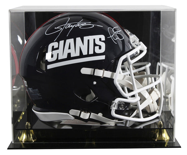 Giants (2) Taylor & Simms Signed 1981-99 TB F/S Speed Proline Helmet W/ Case BAS