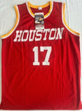 Mario Elie Signed Houston Rockets Jersey (JSA COA) 3xNBA champion (94, 95, 99)