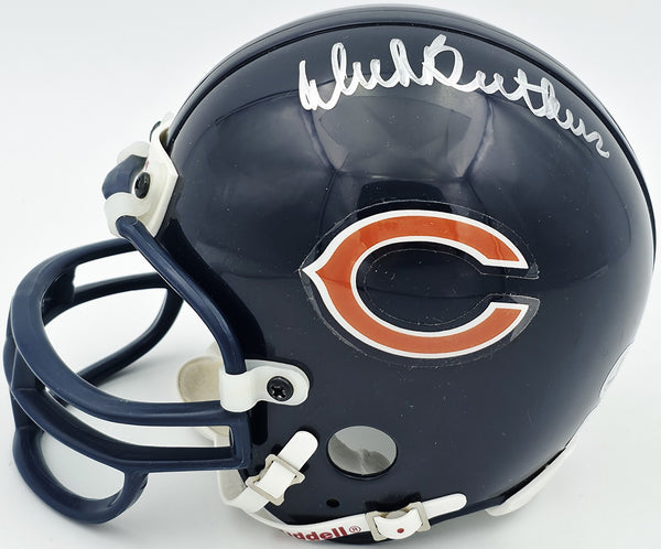 Dick Butkus Autographed Chicago Bears Navy Blue Mini Helmet Beckett QR #BS30077