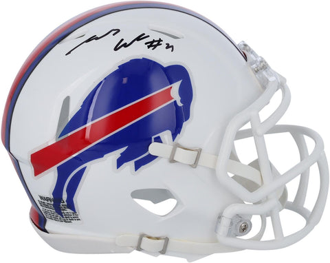 James Cook Buffalo Bills Autographed Riddell Speed Mini Helmet