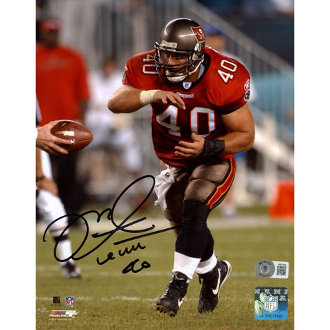 Mike Alstott Autographed Tampa Bay Buccaneers 8x10 Photo Beckett 42065