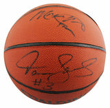 1993-94 76ers (11) Malone, Woolridge, Hornacek Signed Basketball BAS #AE13996
