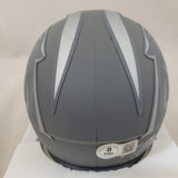 XAVIER LEGETTE SIGNED CAROLINA PANTHERS SLATE SPEED MINI HELMET BECKETT QR